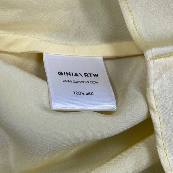 Ginia RTW 100% Silk Rumi Cami in Lemon, Size Small - NWT - Picture 4 of 5